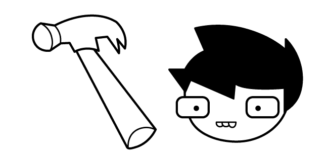 Homestuck John Egbert and Hammercustom cursor pack