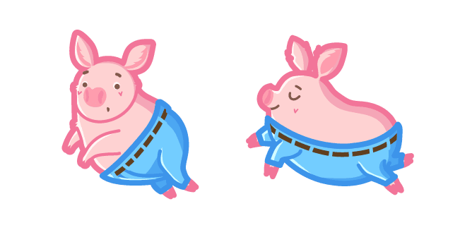 If a Cute Pig Wore Pantscustom cursor pack