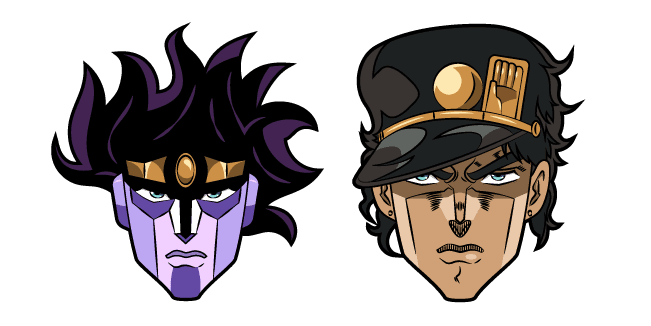 JoJo's Bizarre Adventure Jotaro Kujo and Star Platinumcustom cursor pack