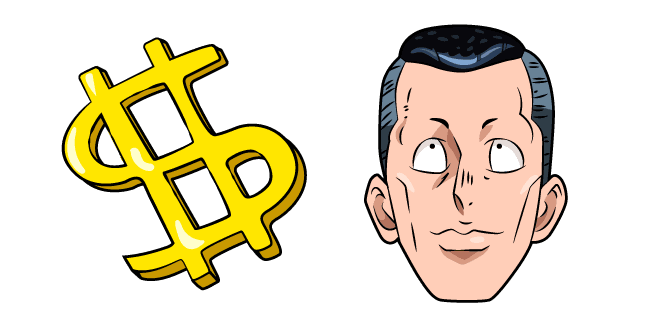 JoJo's Bizarre Adventure Okuyasu and Dollar Signcustom cursor pack