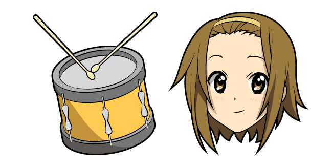 K-ON Ritsu Tainaka and Drumcustom cursor pack