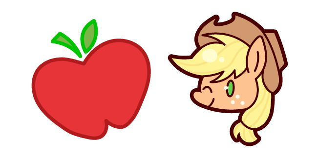 Kawaii My Little Pony Applejackcustom cursor pack