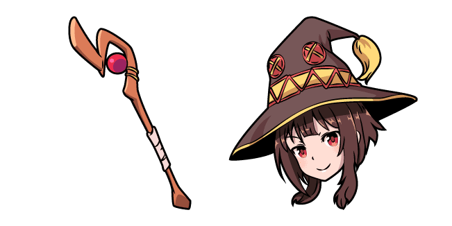 KonoSuba Megumin and Staffcustom cursor pack