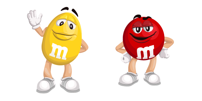 M&M's Red and Yellowcustom cursor pack