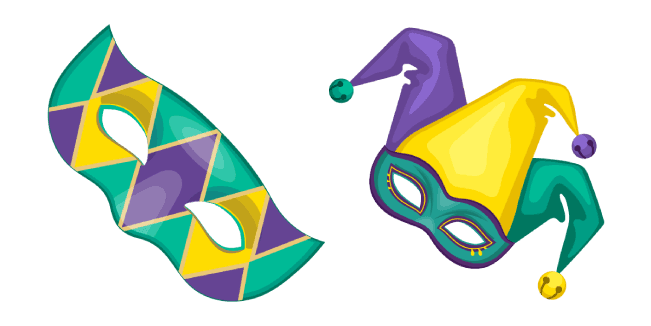 Mardi Gras Maskscustom cursor pack