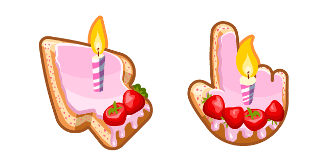 Materials Birthday Cakecustom cursor pack