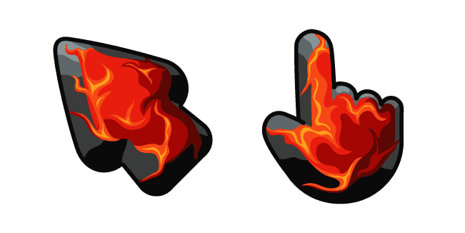 Materials Burning Charcoalcustom cursor pack