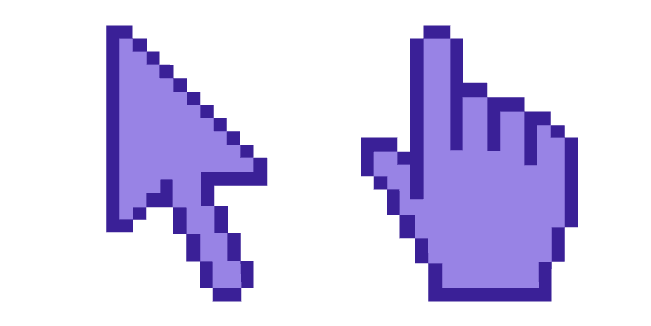 Medium Purple Pixelcustom cursor pack