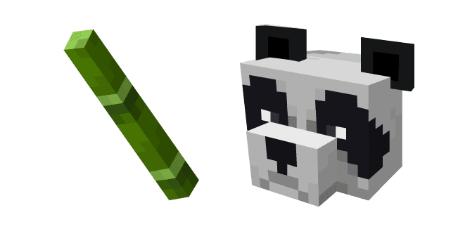 Minecraft Bamboo and Pandacustom cursor pack