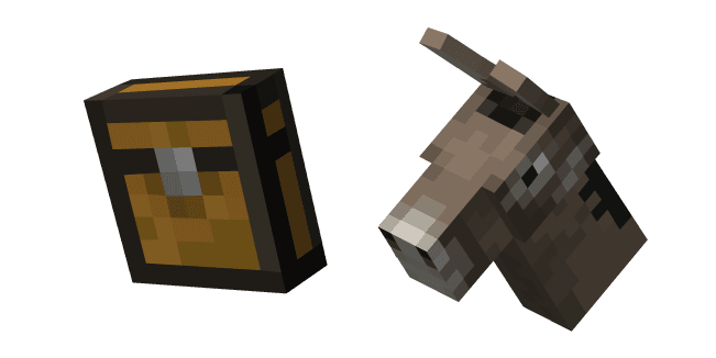 Minecraft Chest and Donkeycustom cursor pack