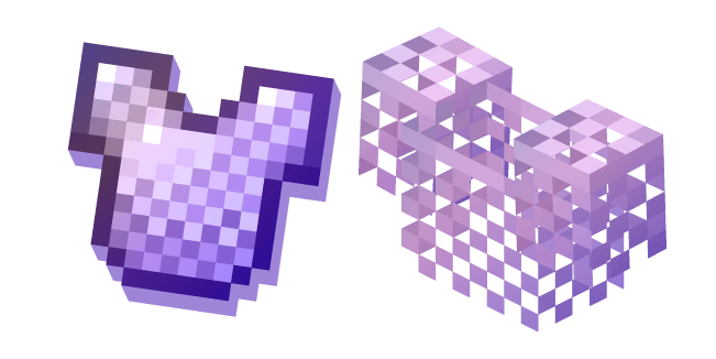 Minecraft Enchanted and Chainmail Armorcustom cursor pack