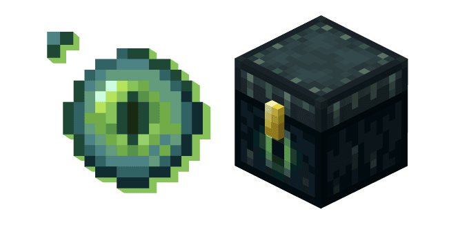 Minecraft Ender Chest and Eye of Endercustom cursor pack