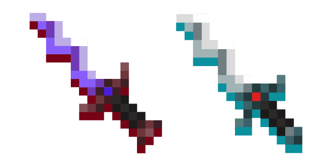 Minecraft Eternal Knife and Soul Knifecustom cursor pack