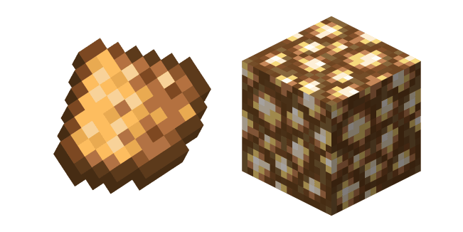 Minecraft Glowstone and Dustcustom cursor pack