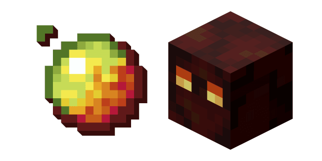 Minecraft Magma Cube and Magma Creamcustom cursor pack