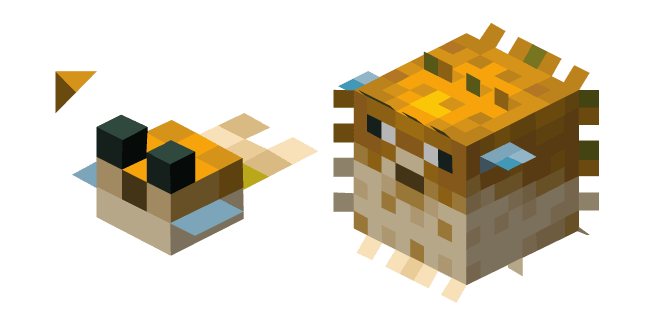 Minecraft Pufferfishcustom cursor pack