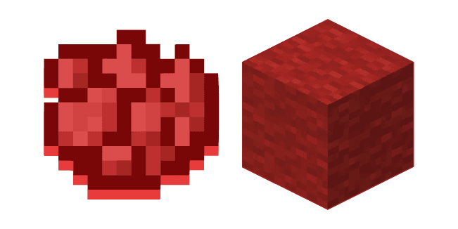 Minecraft Red Dye and Red Woolcustom cursor pack