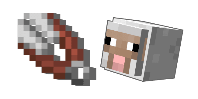 Minecraft Shears and Sheepcustom cursor pack