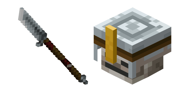 Minecraft Skeleton Vanguard and Glaivecustom cursor pack