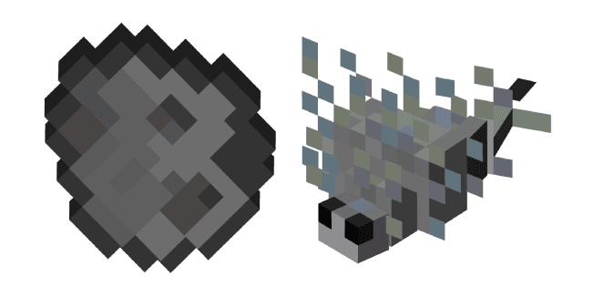 Minecraft Spawn Egg and Silverfishcustom cursor pack