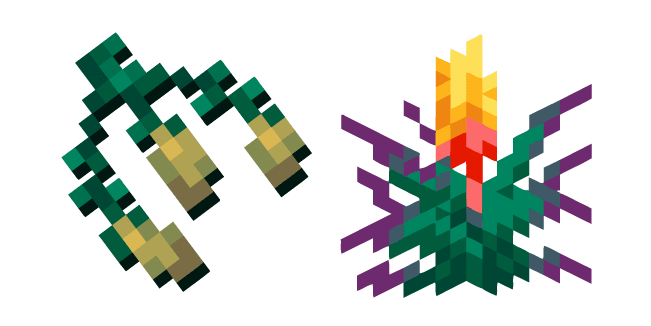 Minecraft Torchflower and Seedscustom cursor pack