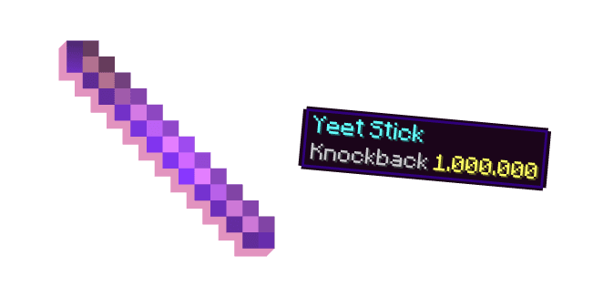 Minecraft Yeet Stick and Hintcustom cursor pack