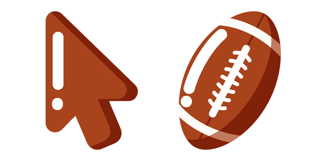 Minimal American Football Ballcustom cursor pack