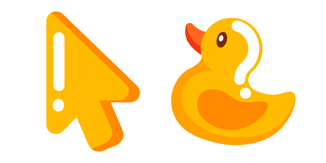 Minimal Bath Duckcustom cursor pack