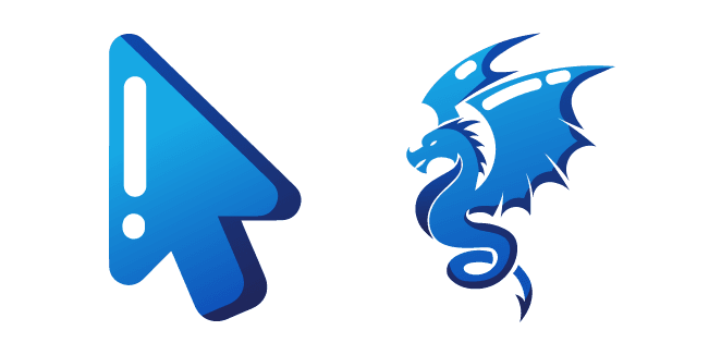 Minimal Blue Dragoncustom cursor pack