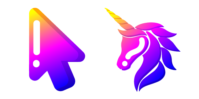 Minimal Gradient Unicorncustom cursor pack