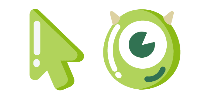 Minimal Monsters Inc Mike Wazowskicustom cursor pack