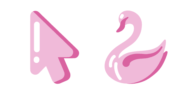 Minimal Pink Swancustom cursor pack