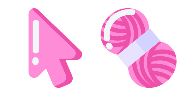 Minimal Pink Yarncustom cursor pack