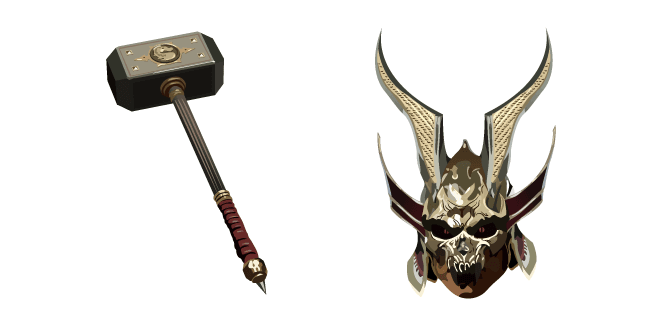 Mortal Kombat Shao Kahn and Wrath Hammercustom cursor pack