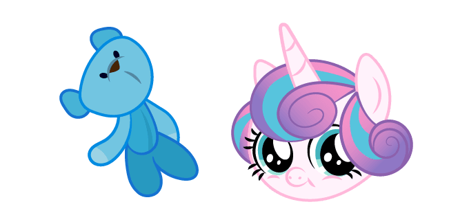 My Little Pony Baby Flurry Heart and Blue Bearcustom cursor pack