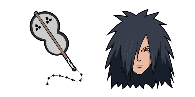 Naruto Madara Uchiha and Gunbaicustom cursor pack