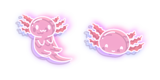 Neon Axolotlcustom cursor pack