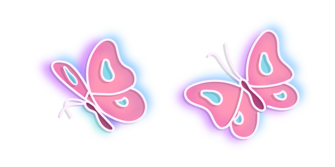 Neon Butterflycustom cursor pack