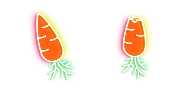 Neon Carrotcustom cursor pack