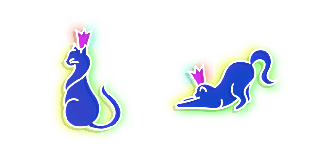 Neon Cat Queencustom cursor pack