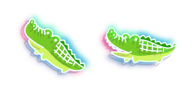 Neon Crocodilecustom cursor pack