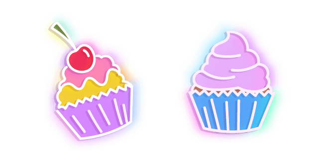 Neon Cupcakecustom cursor pack