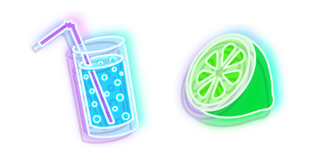 Neon Water and Limecustom cursor pack