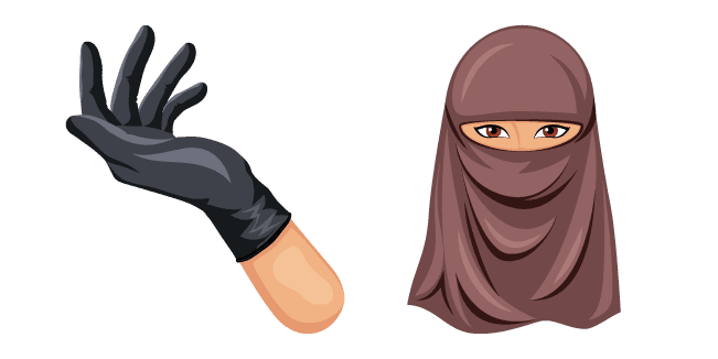 Niqab and Black Glovecustom cursor pack