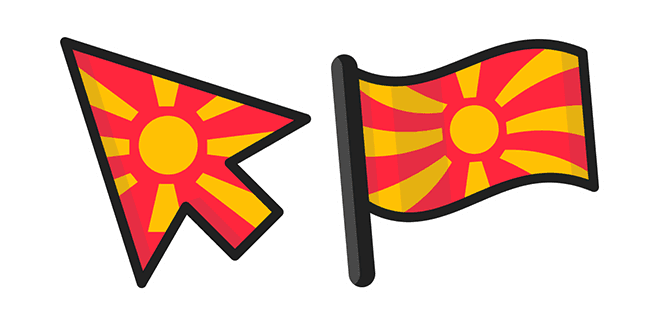 North Macedonia Flagcustom cursor pack