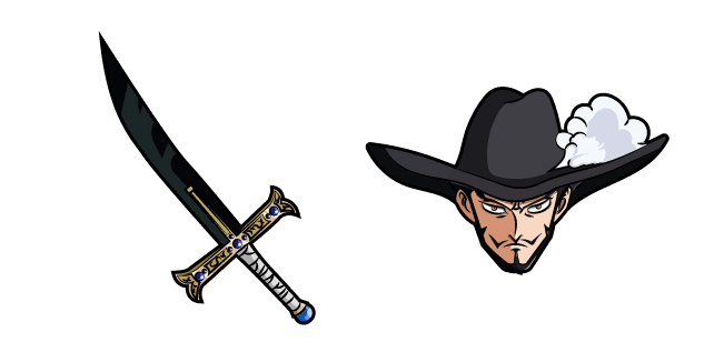 One Piece Dracule Mihawk and Yorucustom cursor pack