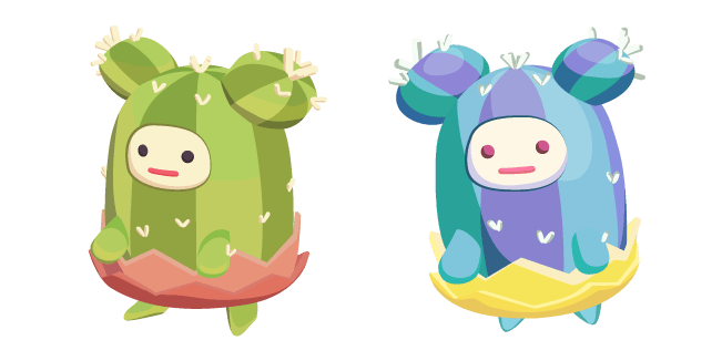 Ooblets Bristlebud and Gleamy Bristlebudcustom cursor pack