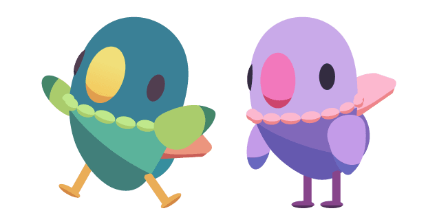 Ooblets Dumbirb and Gleamy Dumbirbcustom cursor pack