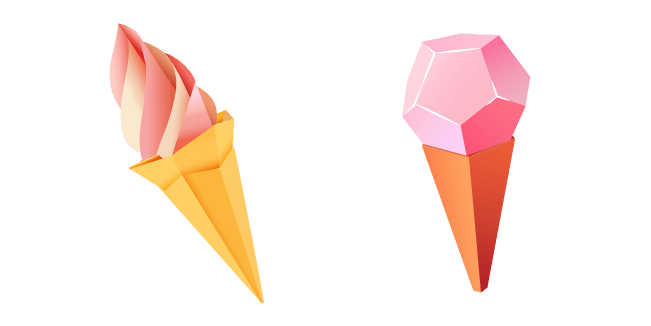 Origami Ice Creamcustom cursor pack