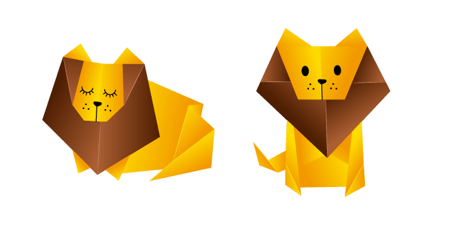 Origami Lioncustom cursor pack